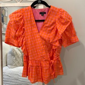 J Crew Wrap Top